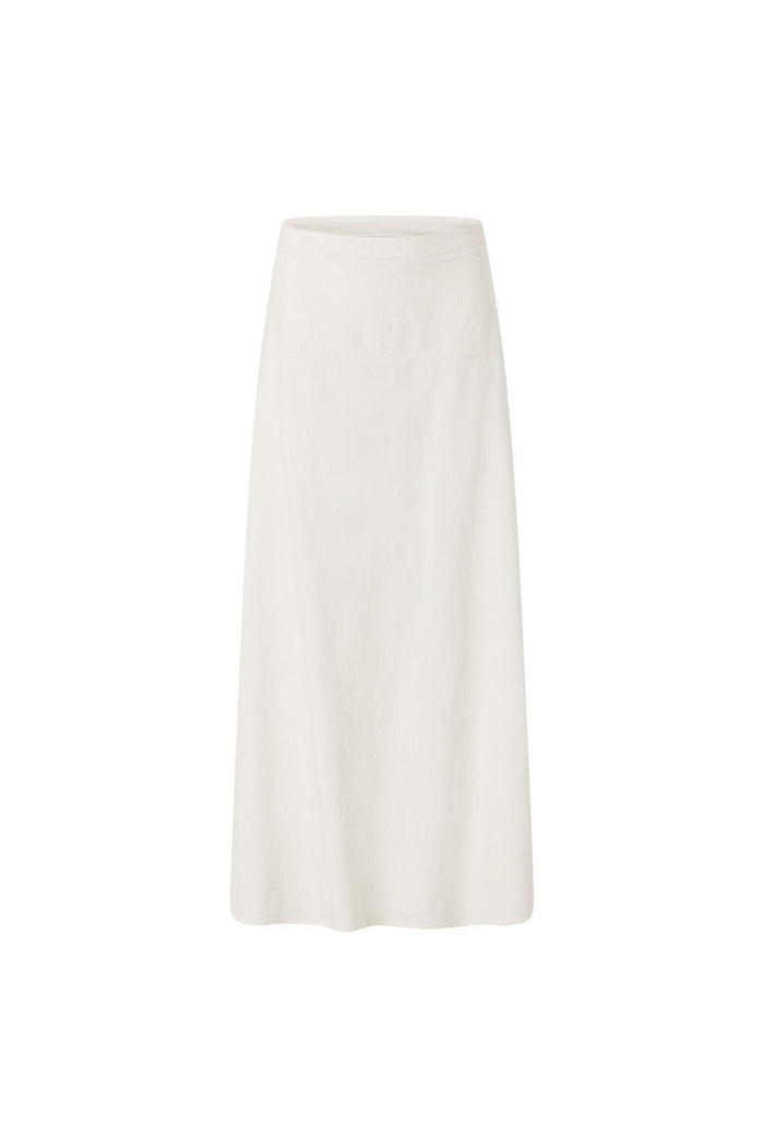 White High Waist A Line Maxi Esperanza Skirt