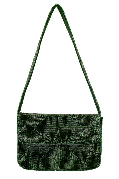 Evergreen Luxe Beaded Purse
