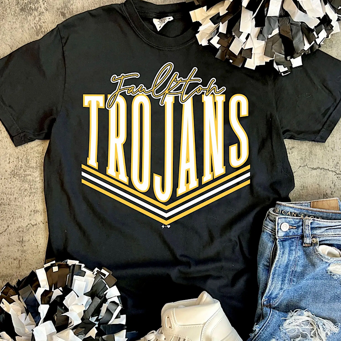 Faulkton Trojan Black Spirit Tee