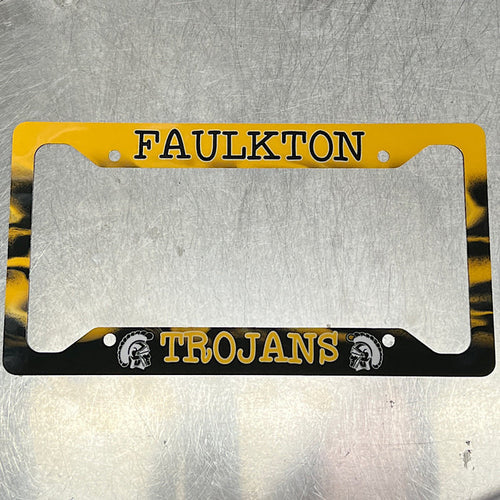 Faulkton Trojan License Plate Frame