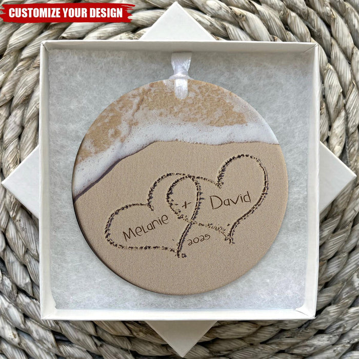 First Christmas Married Ornament 2025 - Our First Christmas Personalized Ornament