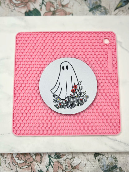 Floral Ghost Coaster
