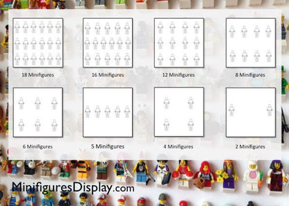 Lego Legends of Chima minifigures frame - Lego Minifigures Display