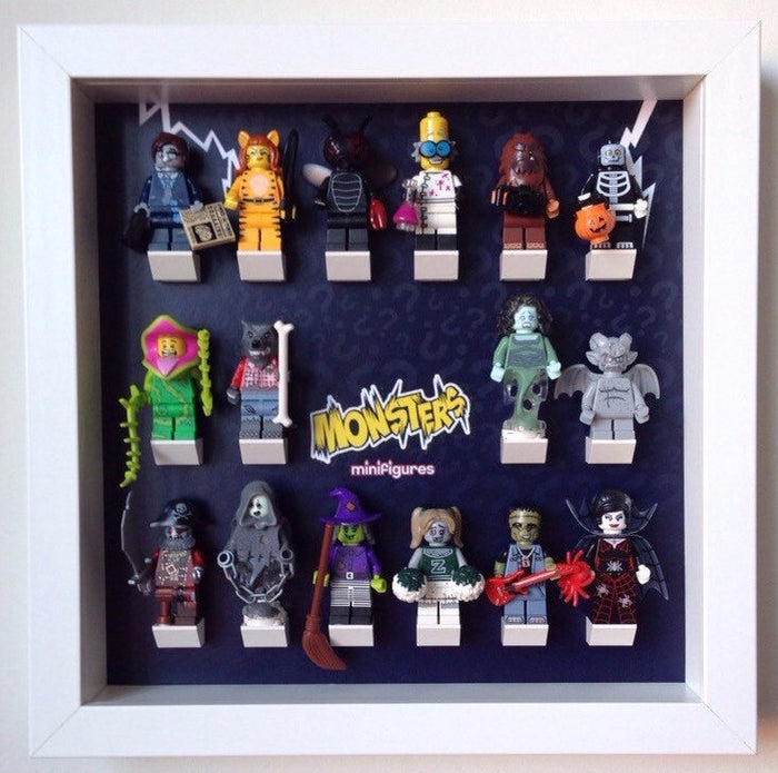 Lego Monsters series 14 minifigures frame - Lego Minifigures Display