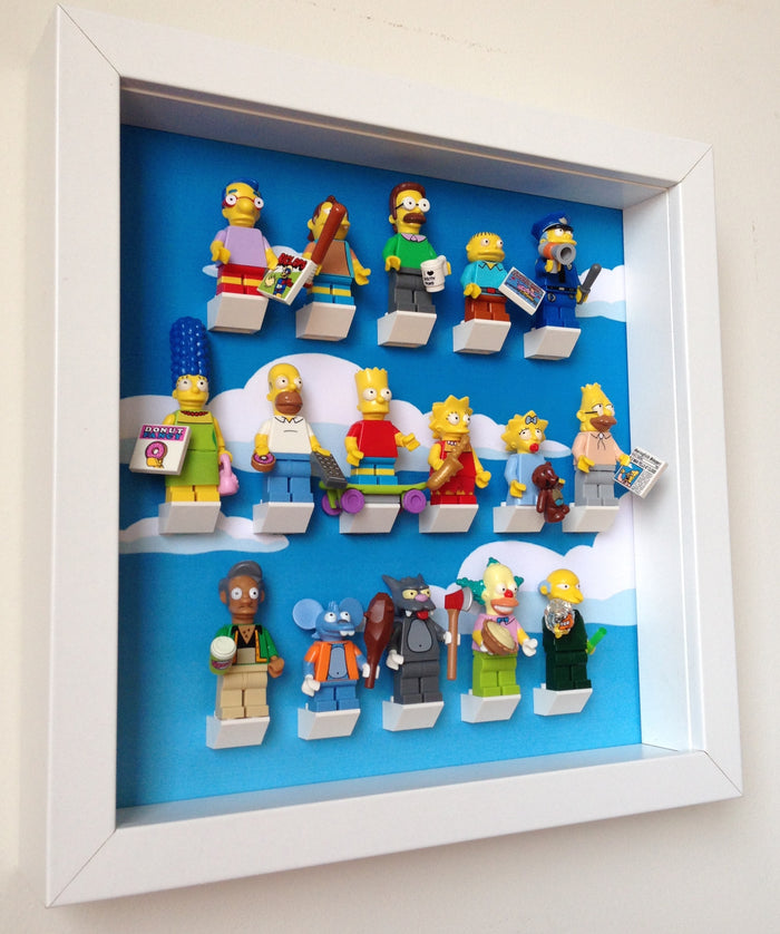 Lego Simpsons series minifigures frame - Lego Minifigures Display
