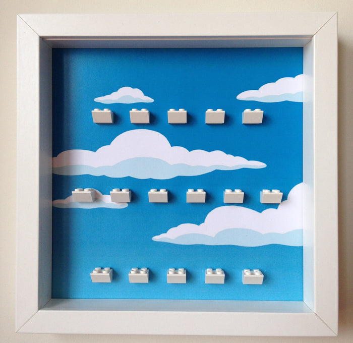 Lego Simpsons series minifigures frame - Lego Minifigures Display