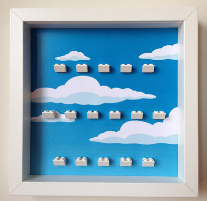 Lego Simpsons series minifigures frame - Lego Minifigures Display