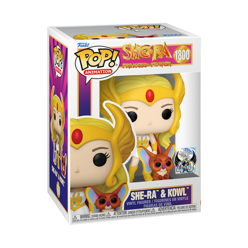 Funko POP & Buddy! Animation: Masters of the Universe - She-Ra & Kowl 40th Anniversary Vinyl Figure