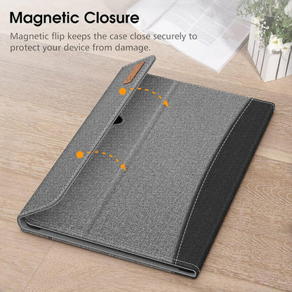 Galaxy Tab S10 Ultra, Tab S9 Ultra 14.6-inch Multiple Angle Portfolio Cover w/ Magnetic Closure | Fintie