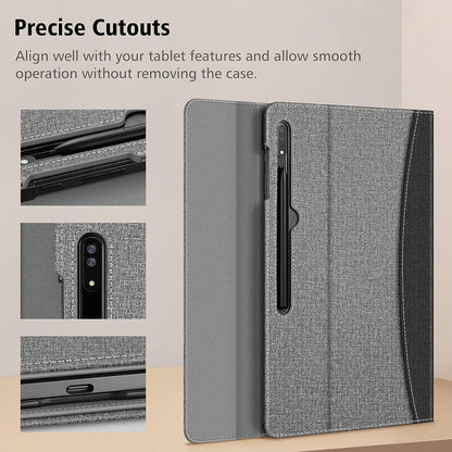 Galaxy Tab S10 Ultra, Tab S9 Ultra 14.6-inch Multiple Angle Portfolio Cover w/ Magnetic Closure | Fintie