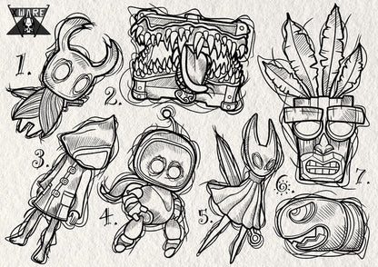 Gaming inspired designs by Emily (ROUND 2)