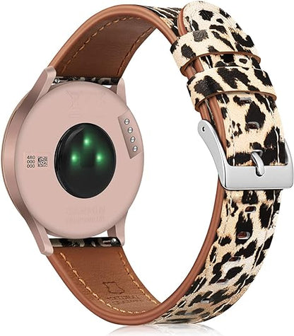 Garmin Vivoactive 5/3/Garmin Venu Sq Genuine Leather Band | Fintie
