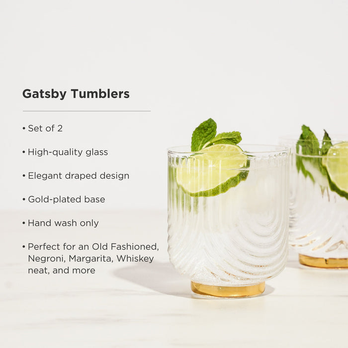Gatsby Tumblers Set of 2 (Online Only)
