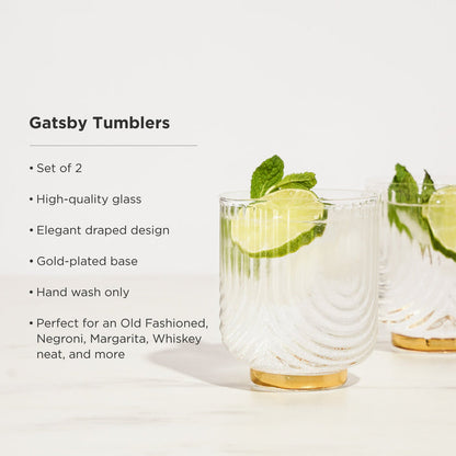 Gatsby Tumblers Set of 2 (Online Only)