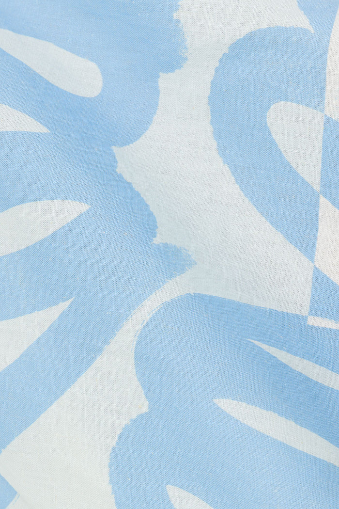 Blue Oceana Curve Print V Neck Genesis Playsuit