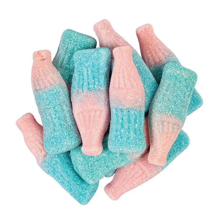 Giant Sour Bubble Gum Gummi Cola Bottles Gustaf's - 2.2lb