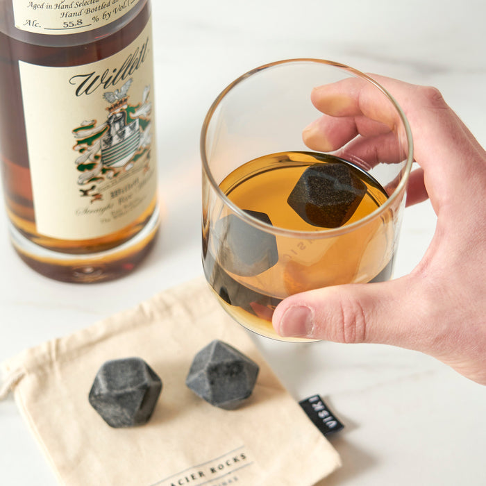 Glacier Rocks Basalt Hexagon Stone Set of 4 (Online Only)
