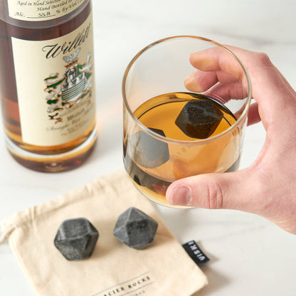 Glacier Rocks Basalt Hexagon Stone Set of 4 (Online Only)