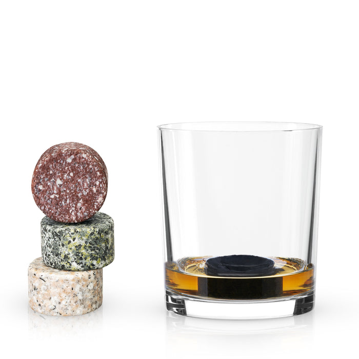 Glacier Rocks Granite Multi-Color Disks Set of 4 (Online Only)