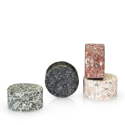 Glacier Rocks Granite Multi-Color Disks Set of 4 (Online Only)