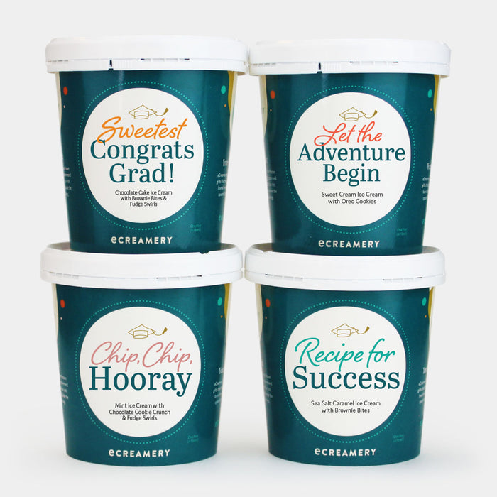 Photo of eCreamery's Graduatation 4 Pint Ice Cream Gift