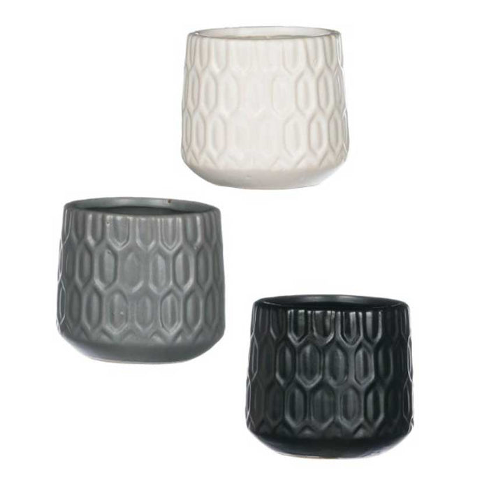 GRAY MOD EMBOSSED MINI POT | The Shops SD