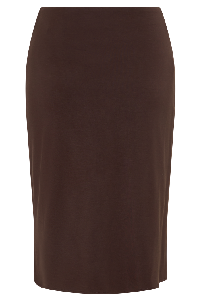 Greer Knee Length Skirt - Espresso
