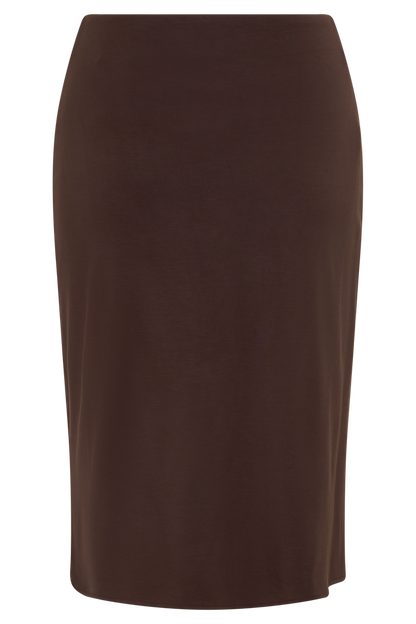 Greer Knee Length Skirt - Espresso