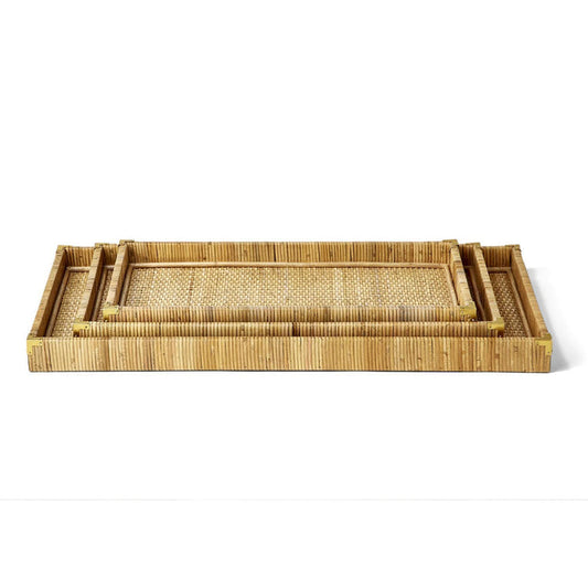 Hand-Crafted Rattan Tray.