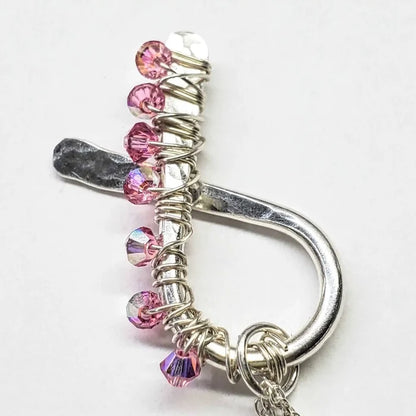 AMD1129Breast Cancer Awareness Necklace Pink Swarovski SterlingJewelryNecklace$ 90.00Alexa Martha Designs