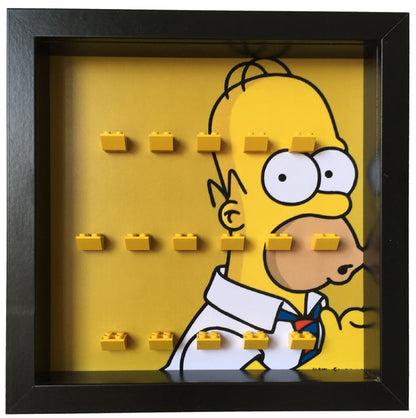Lego Homer Simpsons minifigures frame - Lego Minifigures Frame Display - 2