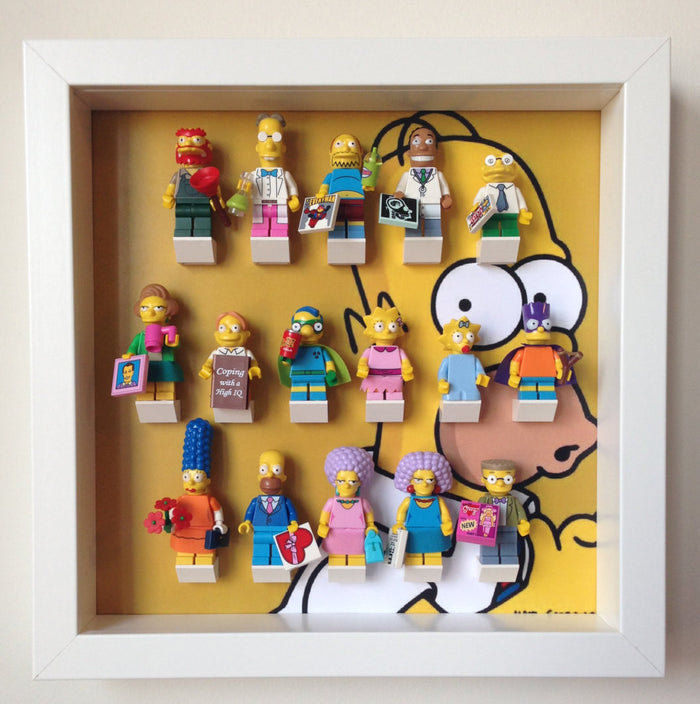 Lego Homer Simpsons minifigures frame - Lego Minifigures Frame Display - 3