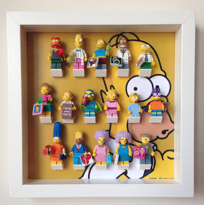 Lego Homer Simpsons minifigures frame - Lego Minifigures Frame Display - 3