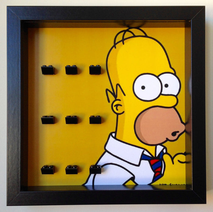 Lego Homer Simpsons minifigures frame - Lego Minifigures Frame Display - 4