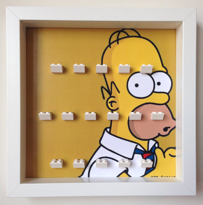 Lego Homer Simpsons minifigures frame - Lego Minifigures Frame Display - 5