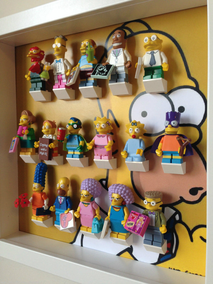 Lego Homer Simpsons minifigures frame - Lego Minifigures Frame Display - 6