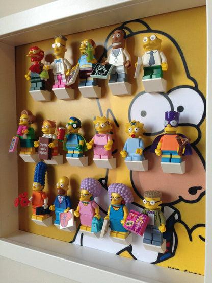 Lego Homer Simpsons minifigures frame - Lego Minifigures Frame Display - 6