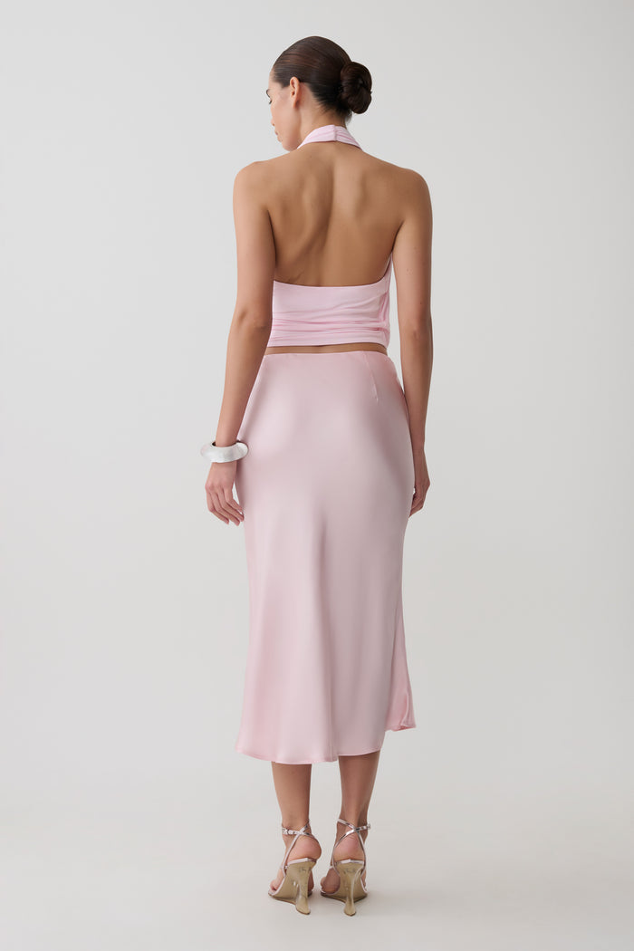Huyen Cowl Front Modal Top - Ballet Pink