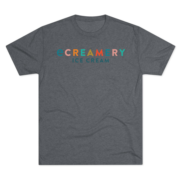 Ice Creamery Logo T-Shirt — Colorful Retro Scoop Crew Tee