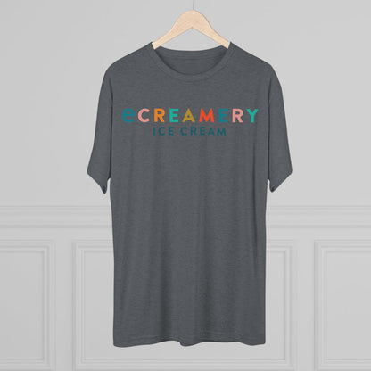 Ice Creamery Logo T-Shirt — Colorful Retro Scoop Crew Tee
