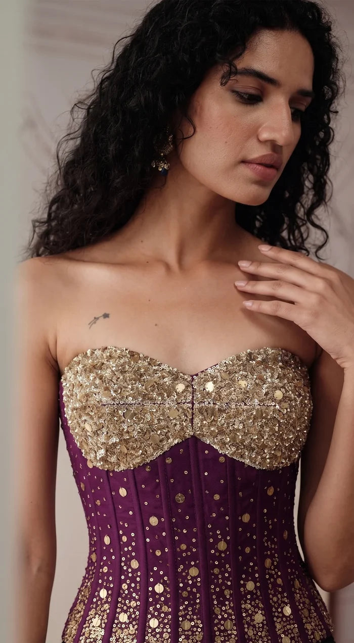 Designer Imperial Noir Corset Skirt