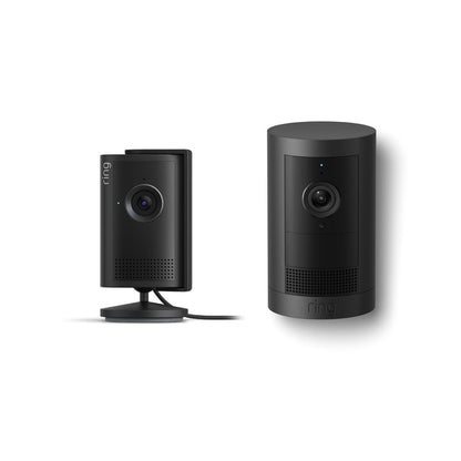 Black:Indoor Camera Plus + Outdoor Camera Plus