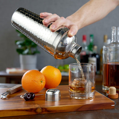 Irving Stainless Steel Hammered Cocktail Shaker (Online Only)