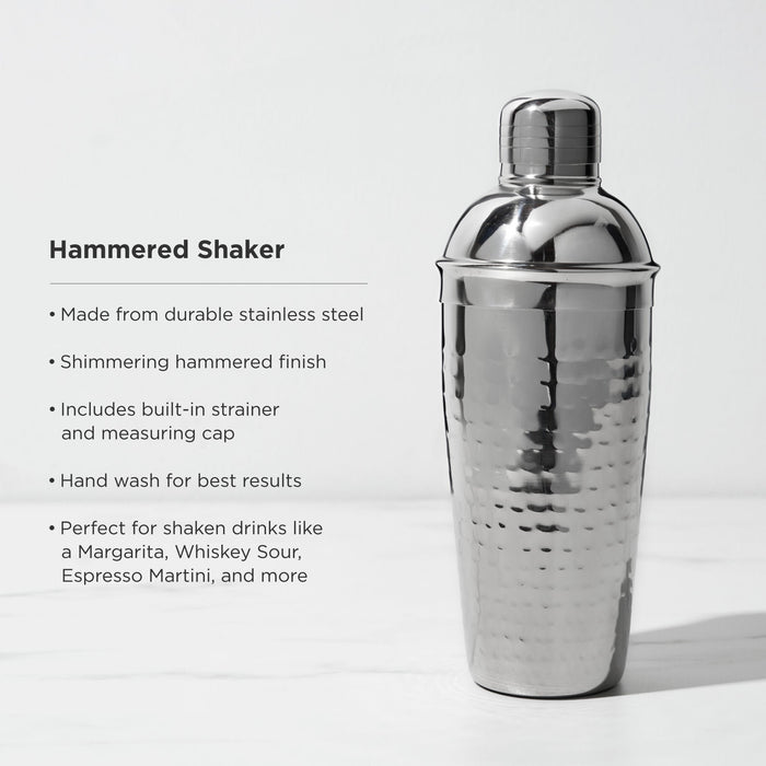Irving Stainless Steel Hammered Cocktail Shaker (Online Only)
