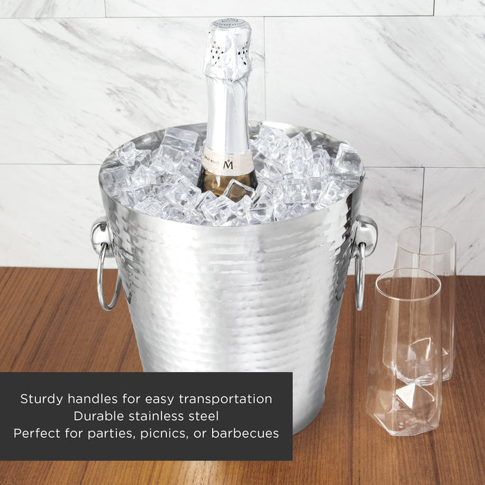Irving Stainless Steel Hammered Ice Bucket (Online Only)