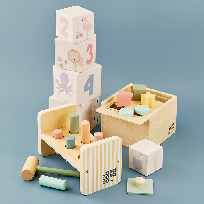 Jabadabado - Play and Learn Box - 12-18 Months - Mabel & Fox