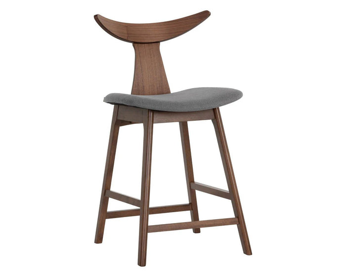 Jaxton Counter Stool - Walnut - Windsorchrome