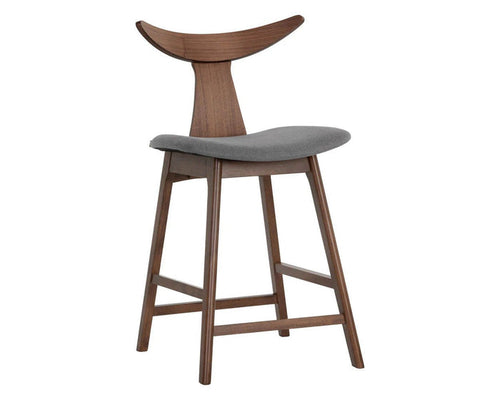 Jaxton Counter Stool - Walnut - Windsorchrome