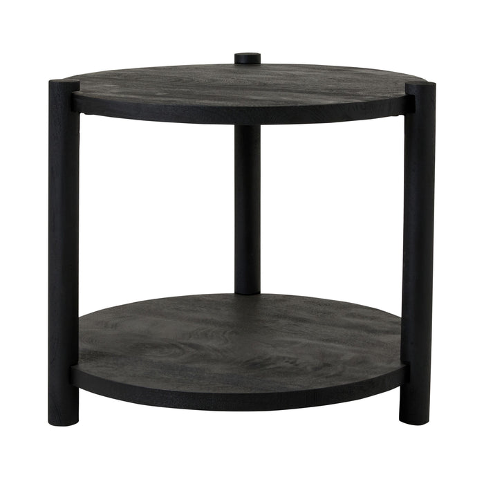 Karli Round Side Table Black