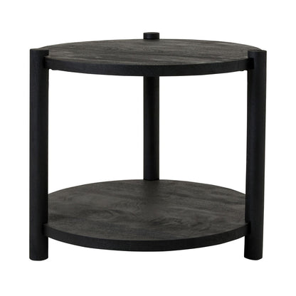 Karli Round Side Table Black